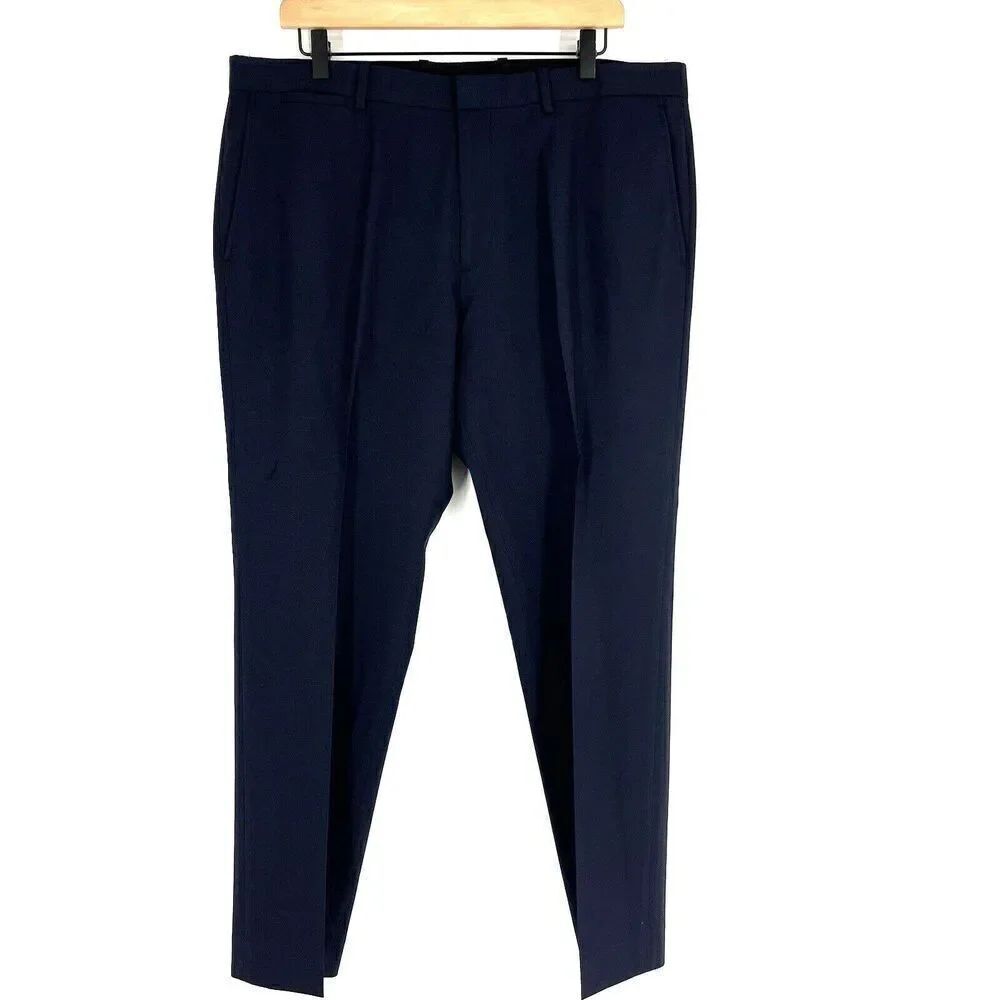Theory Dress Pants Size 36x28 Mens Navy Marlo Tailor 2 Wool Blend Trousers